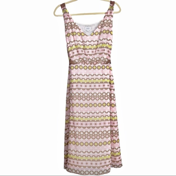 Hobbs Invitation Silk Chiffon Circle print Dress SZ 18 Multicolor - Picture 8 of 16